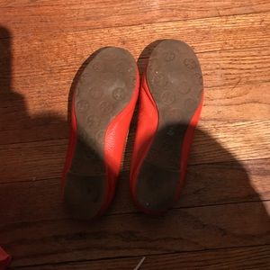 Tory Burch orange reva flats size 7.5